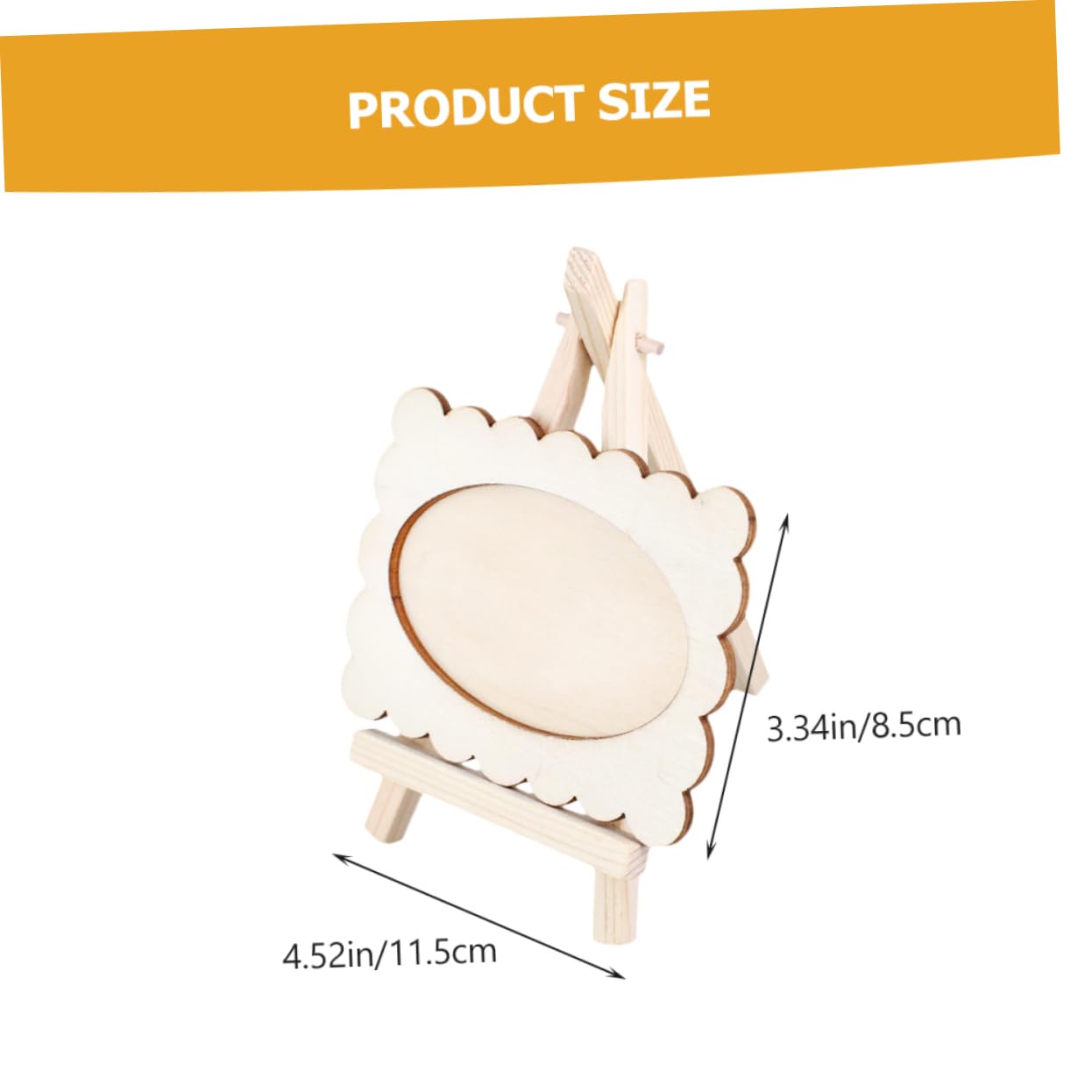 FUNOMOCYA Easel Boys and Girls Diy Picture 3pcs Handmade Wood Craft Frames for Boys and Girls Art Projects