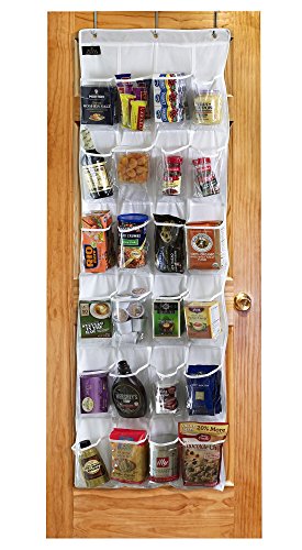 Regal Bazaar Over-the-Door Hanging White Pantry Organizer and Kitchen Storage Unit with 24