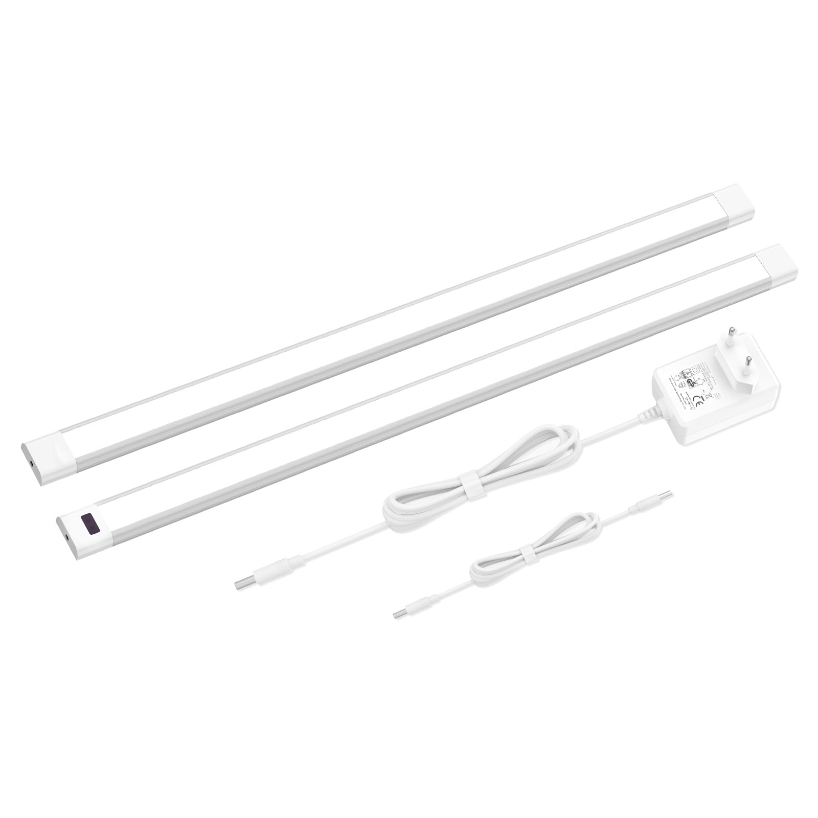 Set 2 Lampade LED Sottopensile Ricaricabili – Luce Bianco Neutro 4000K, 100 Lumen, Con Timer E Adesivo Magnetico