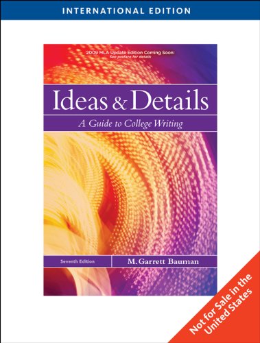 Ideas and Details: A Guide to College Writing