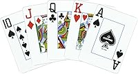 Vista 4 de Copag 1546 Design - Juego de cartas 100% de plástico, tamaño de póquer (estándar) negro/dorado (índice jumbo, 1 juego)
