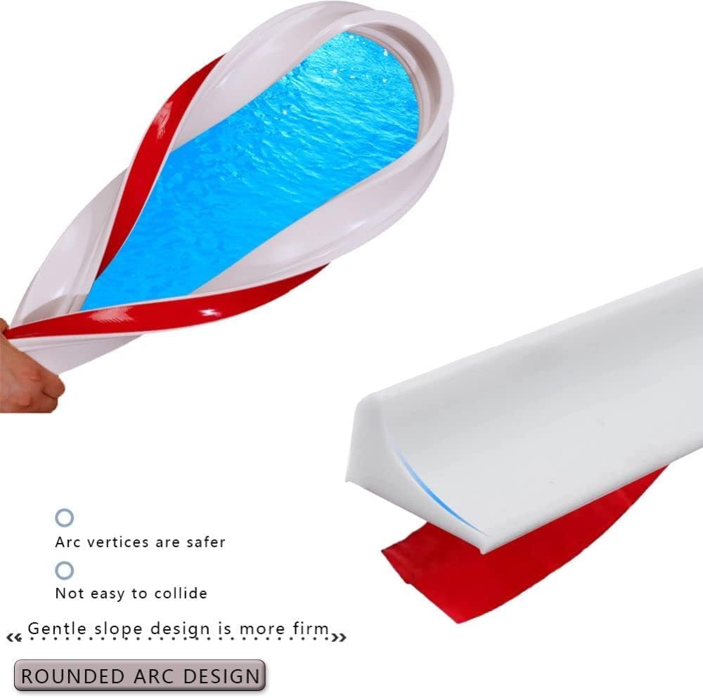 Tira de sellado de silicona de 15 m, sellado de bordes de baño, barrera de agua para umbral de suelo para habitación húmeda, borde de azulejos para baño, bañera, encimera, cocina, color blanco (20 mm