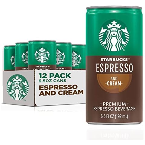 Starbucks - RTD Coffee Espresso And Cream, 6.5oz Cans (12 Pack) (Packaging May Vary) Cover
