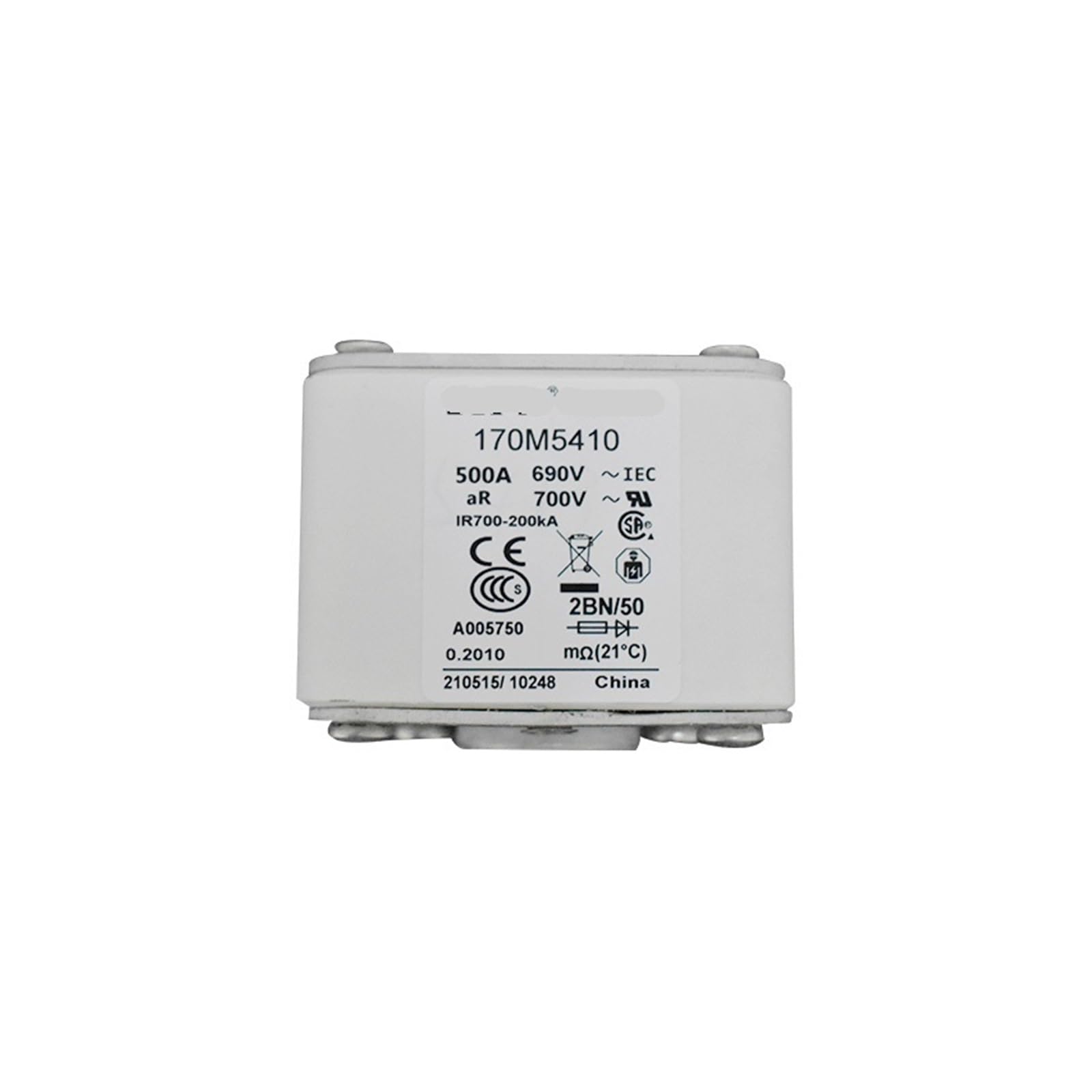 Fusible rapide 170M5410 MYRRHE pour emballage de composants