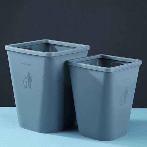 Miniatura 8 de Uonlytech Contenedor de residuos 1pc abierto cubo de basura rectangular Oficina Contenedor Caja de plástico Mini Botes de basura