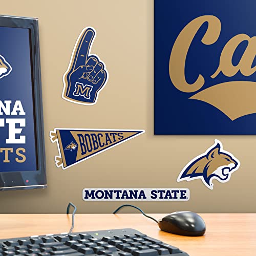 Image of Montana State University 8ct Vinyl Large Deluxe Stickers Variety Pack - Laptop, Water Bottle, Scrapbooking, Tablet, Skateboard, Indoor /Outdoor - Set of 8