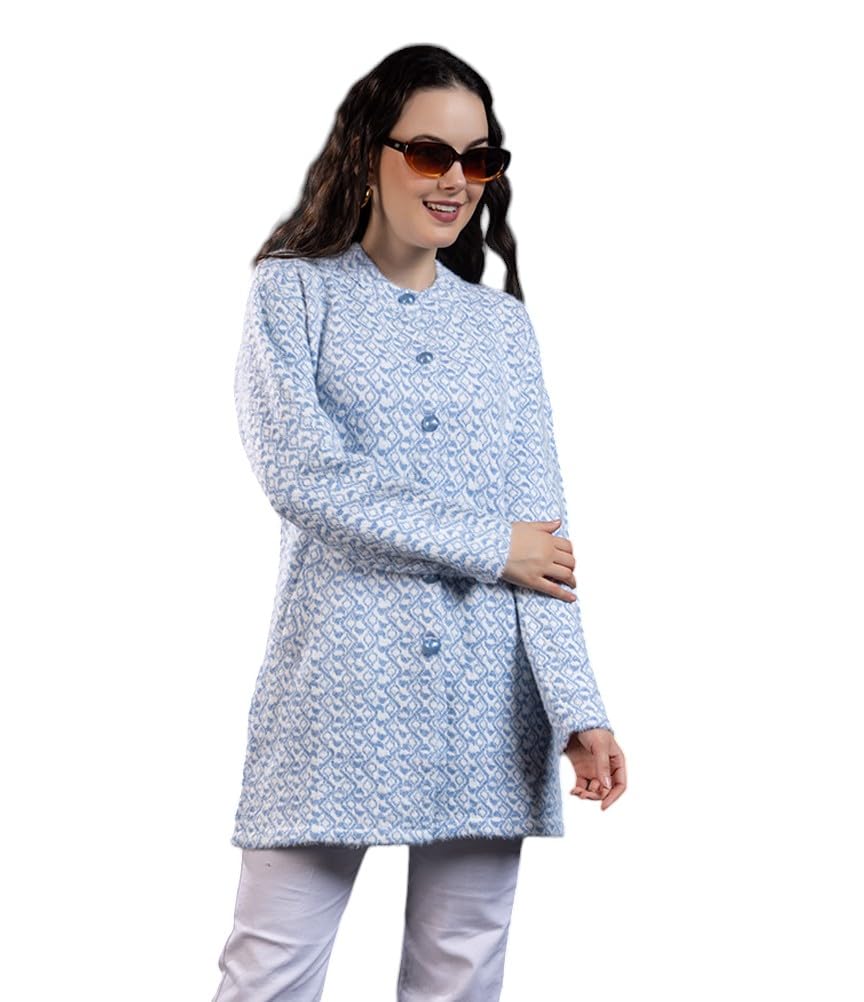 Women's Winterwear Woolen Long Coat Cardigans Sweater-picture-11