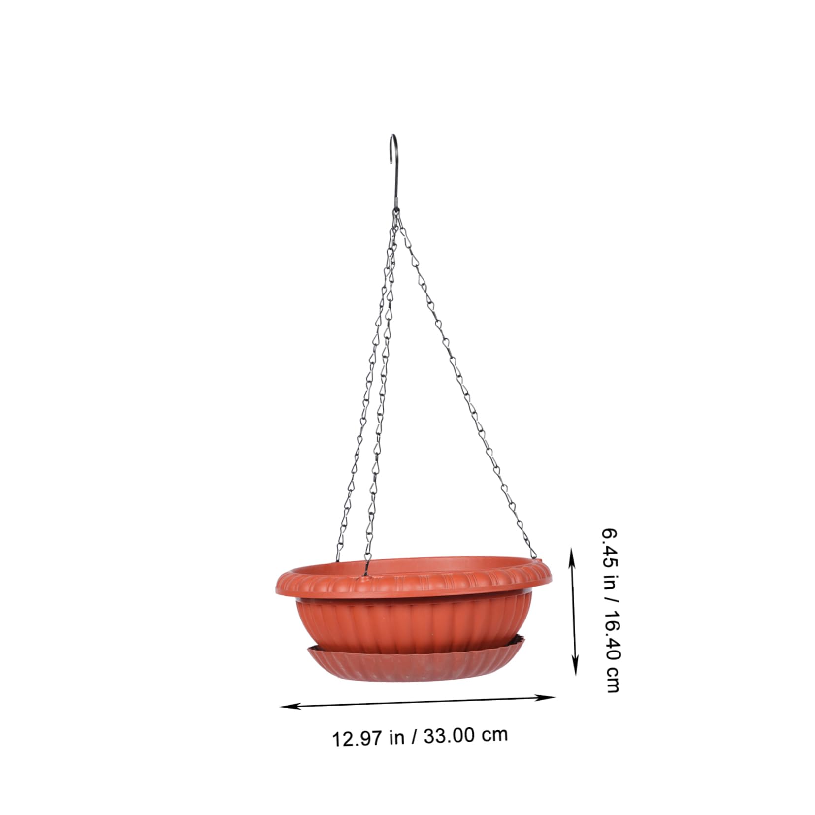 BESPORTBLE 4sets Portavasi Sospesi in Vassoi Fioriere Sospese Per Giardino Vasi Da Fiori Per Chlorophytum Accessori Da Giardino in Metallo e Pp