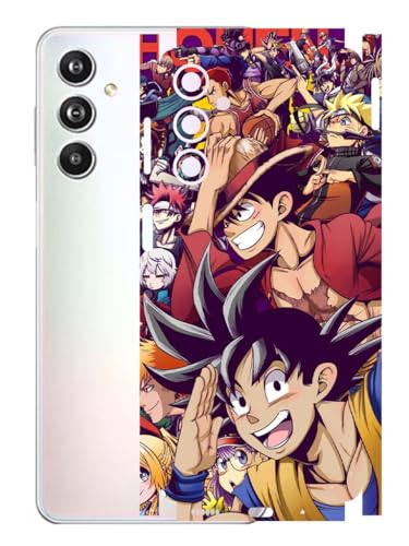 Image of AtOdds - Samsung Galaxy F54 (5G) Mobile Back Skin Sticker - Lamination - Rear Screen Guard Protector Film Wrap (Coverage - Back+Camera+Sides) (Design - Anime 5)