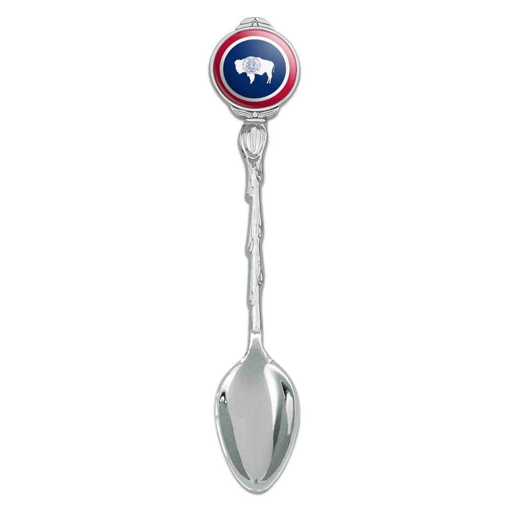 Wyoming State Flag Novelty Collectible Demitasse Tea Coffee Spoon