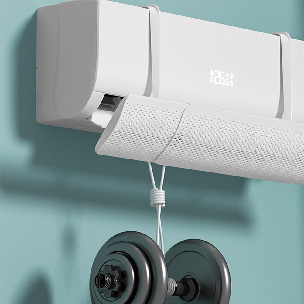 Deflettore d'aria per aria condizionata, progettato per unità a parete, facile installazione e controllo del flusso d'aria regolabile (filtro anionico)