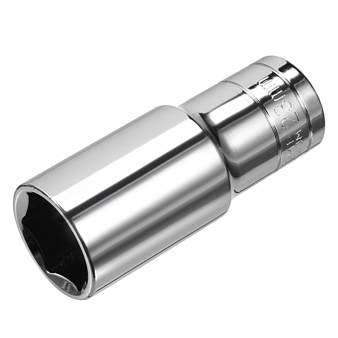 TA-VIGOR 1/2 Inch Drive 23mm 6-Point Deep Socket, Metric, Cr-V Drive Socket (Polishing) for Auto Repairing and Household - Image 3