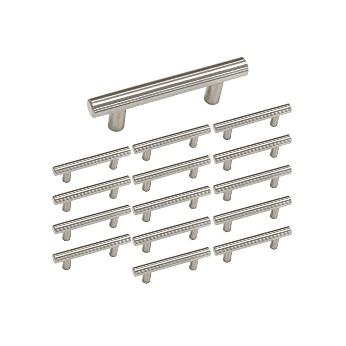 Buy homdiy 3 inch Handles Brushed Nickel Pulls 15 Pack