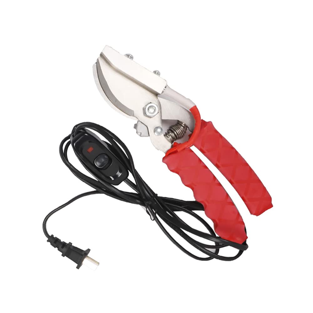Cortador de Cola Sin Sangre de Calefacción Eléctrica de 220V, Alicates de Corte de Cola de Lechón, 80W 370 ℃ Para Cerdo, Oveja, Cabra, Herramientas de Granja