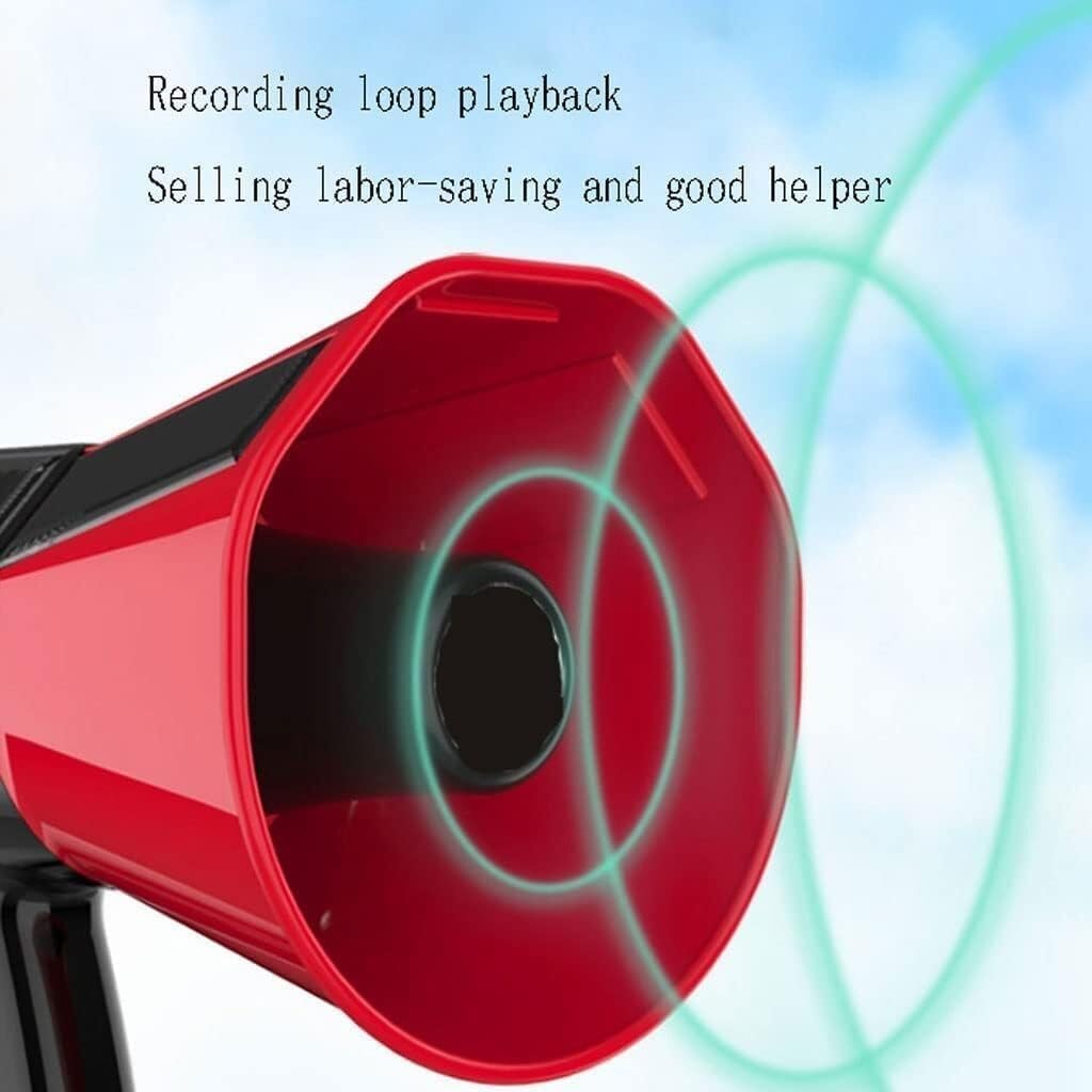 Megaphone USB Solar Handheld Megaphone Portable Adjustable Volume Control Megaphone Safety Drill Megaphone Speaker Clear Voice