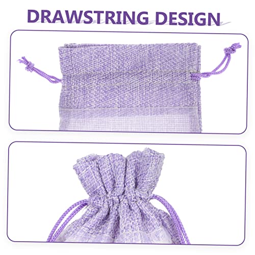 10 bolsas de saquitos de lavanda vacías con cordón miniatura 5