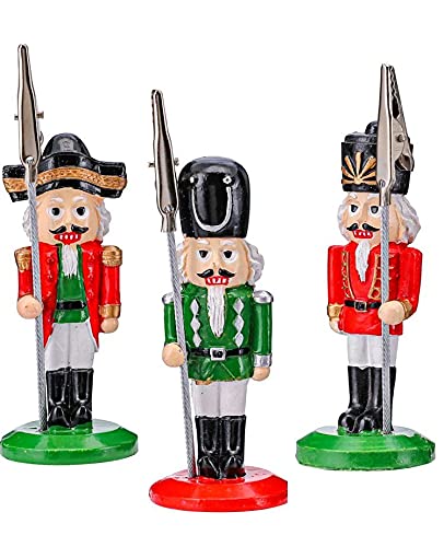 Kit Prendedores Porta Recado de Mesa Quebra Nozes Resina 3 Unidades - Magizi