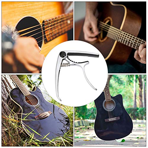 Pince de Capo de Guitare, Accordeur de Clé de Capo en Alliage de Zinc pour Ukulélé de Basse de Guitare Folk(Argent) - Les Beatles, Paul McCartney, John Lennon, RIngo Starr, George Harrison Pince de Capo de Guitare, Accordeur de Clé de Capo en Alliage de Zinc pour Ukulélé de Basse de Guitare Folk(Argent) – Image 8