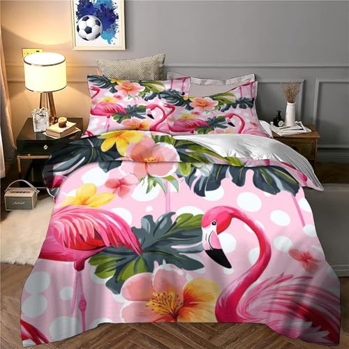 Parure de lit 3 pièces microfibre douce anti-plis pour grand lit