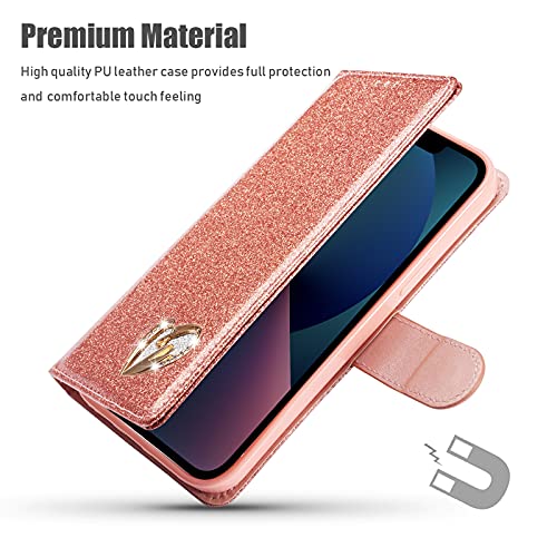 QLTYPRI Custodia a portafoglio per iPhone 14 Plus