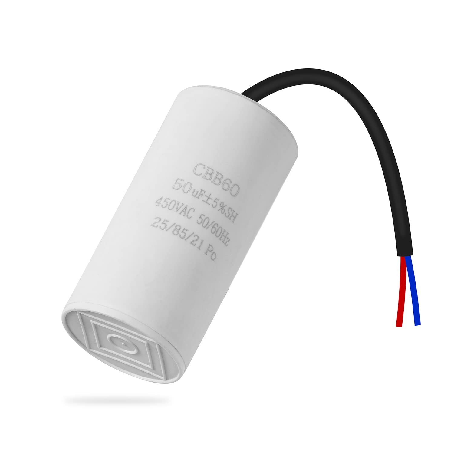 CBB60 450V 50uf 50/60HZ ANGEEK Anlaufkondensator, Motorbetriebskondensator, Motorkondensator, Entstörkondensator, Motorstartkondensator, Mikrofaradkondensator mit Draht,kondensator