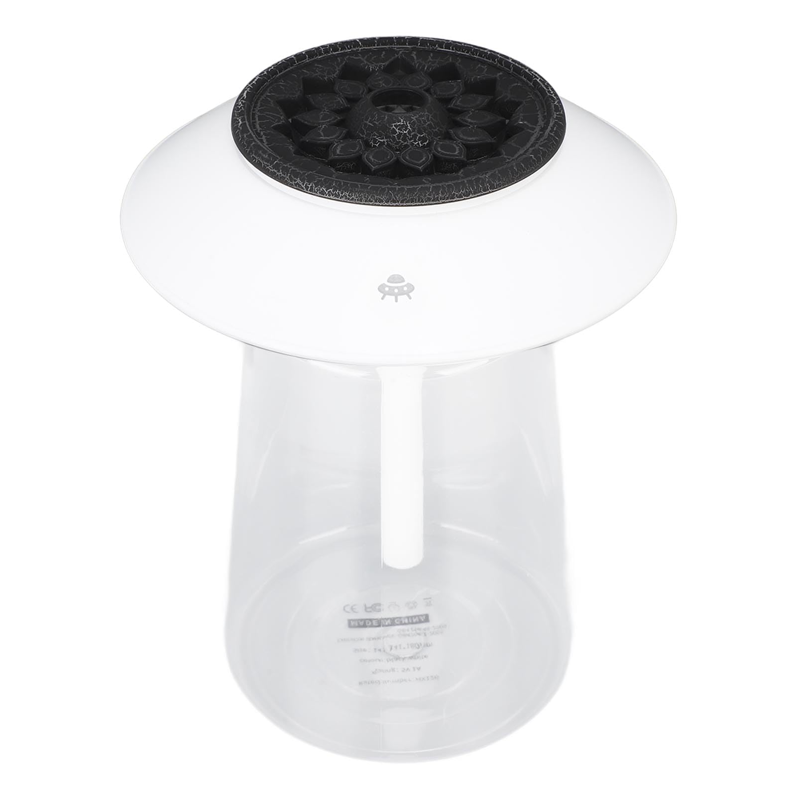 Diffusore umidificatore a forma di fungo, capacità 760 ml, ricaricabile, decorazione domestica, diffusore di oli essenziali (bianco)