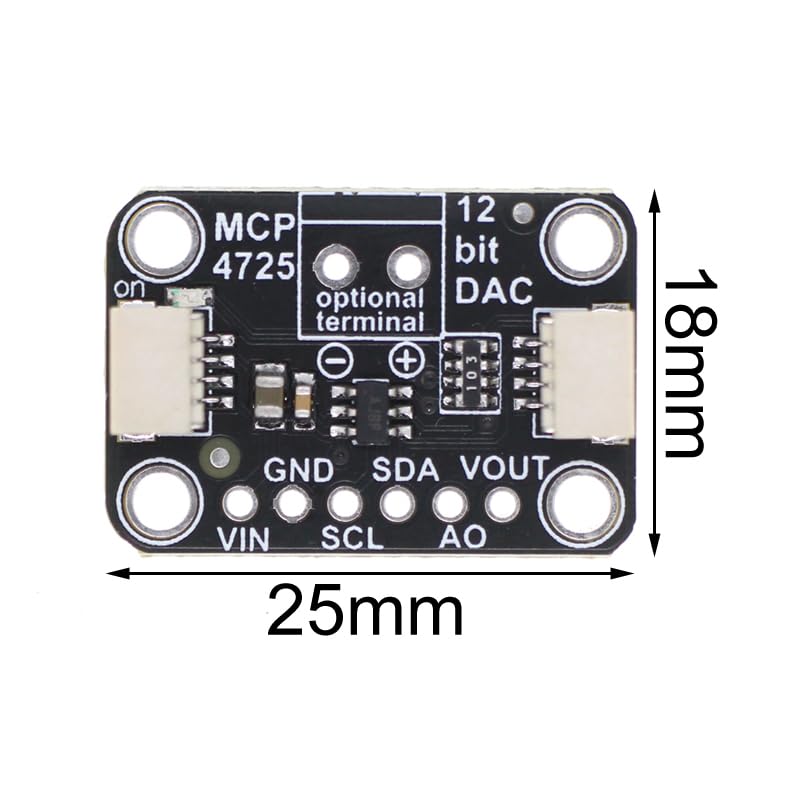Convertitore Analogico-Digitale DAC, MCP4725 12 Bit Modulo Convertitori con Memoria EEPROM