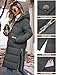 Tuopuda Wintermäntel Damen Lang Steppmantel Winter Daunenmantel Warm Jacke Mantel Daunenjacke Steppjacke mit Kapuze und Reißverschluss, Dunkelgrau, XXL