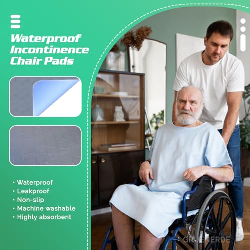 Alèse de lit imperméable et lavable 89x152 cm - Grand protège-matelas réutilisable gris - 4