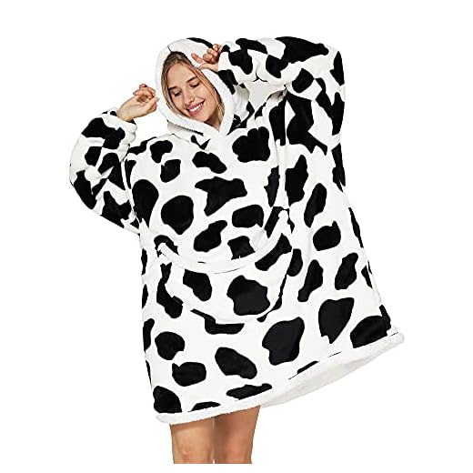 chuangminghangqi Sudadera Manta con Capucha para Mujer Unisexo Oversize Pullover Blanket Hoodie Muy Cómodas Sudadera con Bolsillo Sweatshirt , Talla única