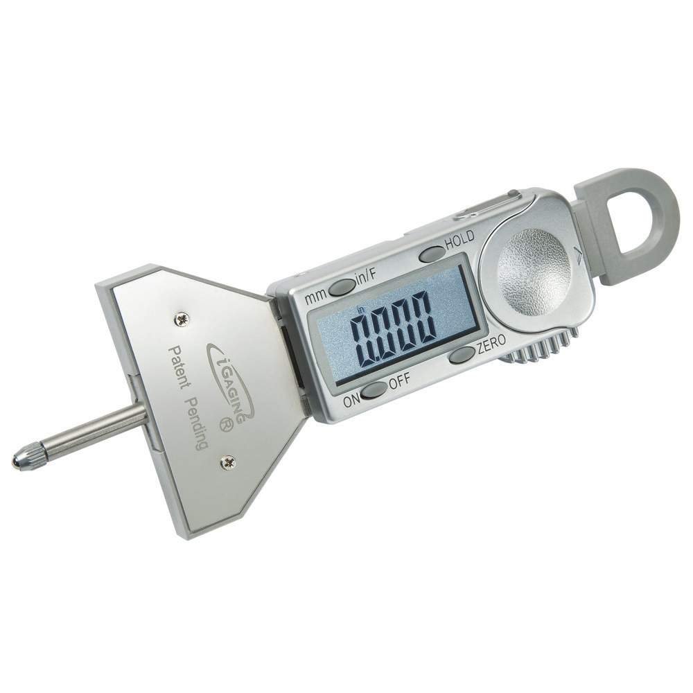 iGaging 0-4" Electronic Digital Depth Gauge SnapDepth 0.0005" Inch/Metric/Fractions Tire Tread Gage