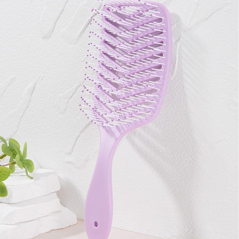 Fluffy Comb Hairstyle for Long Hair Hollowed Out Curly