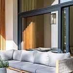 Globe Electric 44176 Bowery 1-Light Outdoor and Indoor Wall Sconce with a Matte Black Finish and Clear Glass Panes Shade, Weather Resistant Technology - Image 3