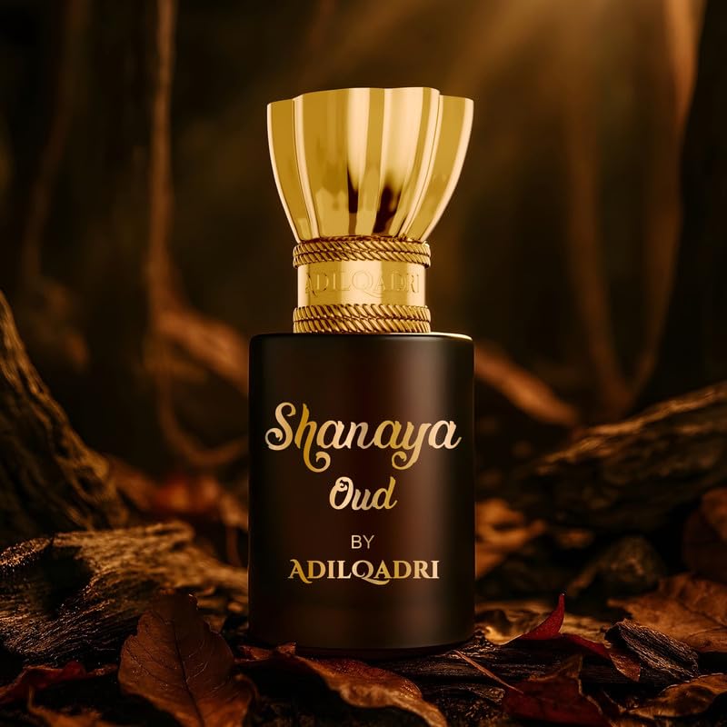 Adilqadri Shanaya Oud Attar for Men | Non-Alcoholic Long-Lasting Roll-On Parfum | Oud, Patchouli, Musk, Clary Sage, Lemon, Pineapple, Rose & Leather Notes | Gift for Him | 5.5ML
