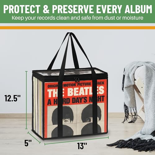 image for Evelots Vinyl Storage Bag (3-Pack) Clear PVC Plastic Media Carrying Ca