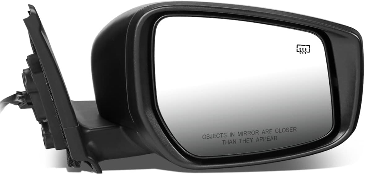 DNA Motoring OEM-MR-NI1320245 Left Side Manual Adjustment Rear View Mirror Folding Non-Heated Compatible with 2013-2018 NV200