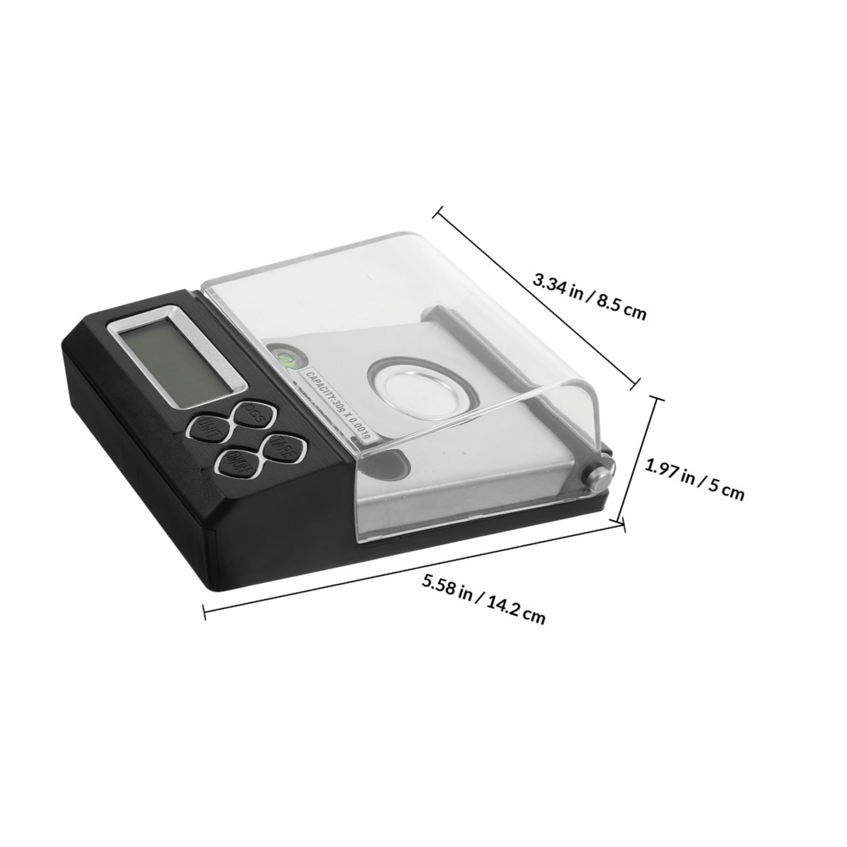 Bilancia Digitale al Milligrammo 30g/0,001g ad Alta Sensibilità per Cucina e Laboratorio, Bilancia di Precisione Portatile per Alimenti e Polveri, Strumento Multifunzionale