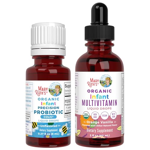 MaryRuth Organics Infant Precision Probiotics Colic & Multivitami...