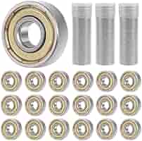 8 Cuscinetti A Sfera 608ZZ In Metallo - Per Skateboard, Longboard E Applicazioni Industriali - Foto 2