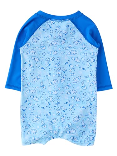 Image of RUGGEDBUTTS Baby /Toddler Boy Swimsuit, One Piece Zipper Rash Guard Sunsuit with UPF 50+ Sun Protection