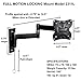 Master Mounts 2311L Locking RV TV Mount Lockable Full Motion TV Wall Mount Easy to Reach Chain Release Perfect for RVs Campers Trucks Mobile Homes, Articulates Swivels Tilts, Fits up to 42