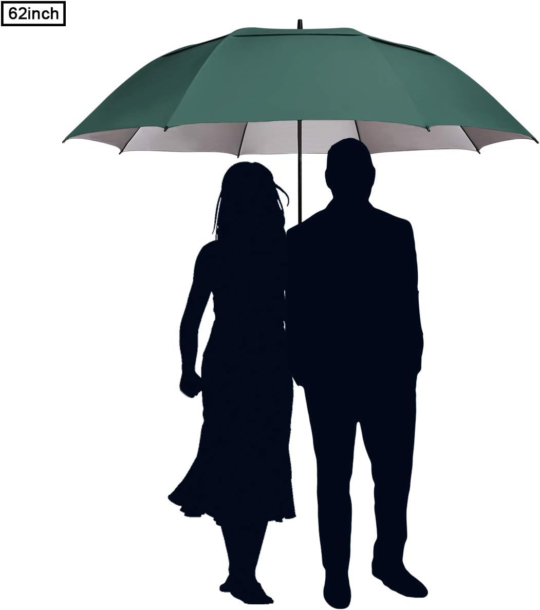 G4Free 54/62/68 Inch Extra Large Windproof Golf Umbrella UV Protection Automatic Open Double Canopy Vented Sun Rain Stick Umbrella - Image 8