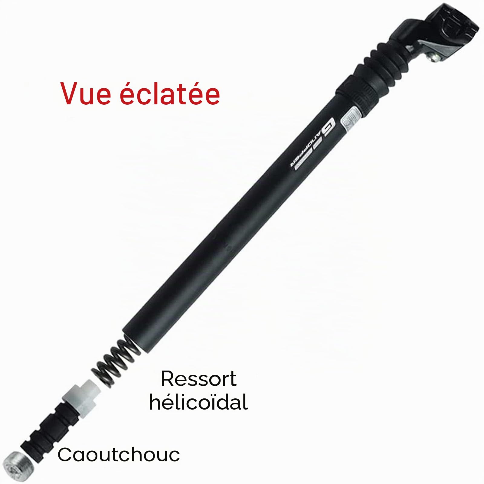 AZMANI Tige Selle Suspension Vélo, 27.2/30.4/30.9/31.6 Mm, Aluminium, Tige De Selle Amortisseur Réglable pour VTT Vélo Route BMX (Size : 30.4MM)