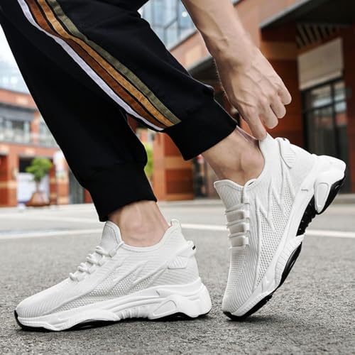 Height Increasing Shoes Tallure Sneakers Elevator Shoes for Men Women Woven Sneakers Invisible Height Make You Taller Running Walking Breathable Sneaker Flat/1.54/2.36/3.15/3.93 Inches Taller Shoe2
