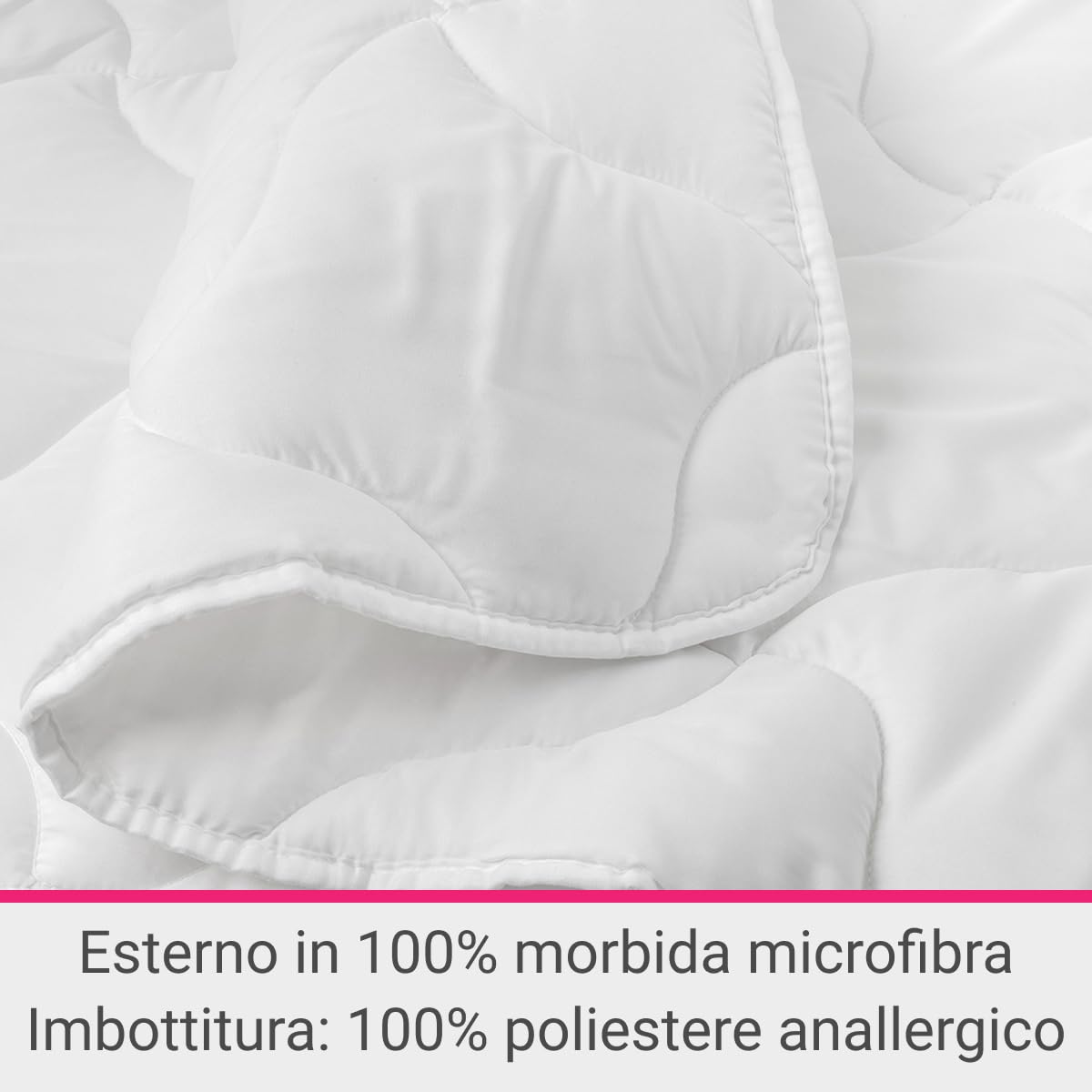 Ipersan Piumino Matrimoniale 4 Stagioni, 250x200 cm, 450 gr/mq, Microfibra Poliestere, Doppio Strato Bottonabile, Prodotto Europeo