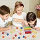 Asitanie 42 Pcs schaumstoffwürfel flüsterwürfel würfel Schaumstoff leise zahlenwürfel softwürfel Kinder Foam dice,Farbwürfel Geschenke für Kindergarten Vorschule Muttertag Geburtstag(Mehrfarbig)