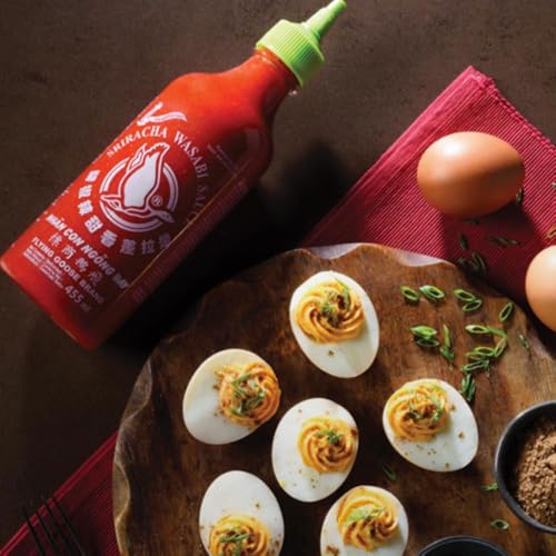 Image of Flying Goose Sriracha Wasabi Sauce • Vegan • Gluten Free, 15.39 fl oz ℮ 455 ml