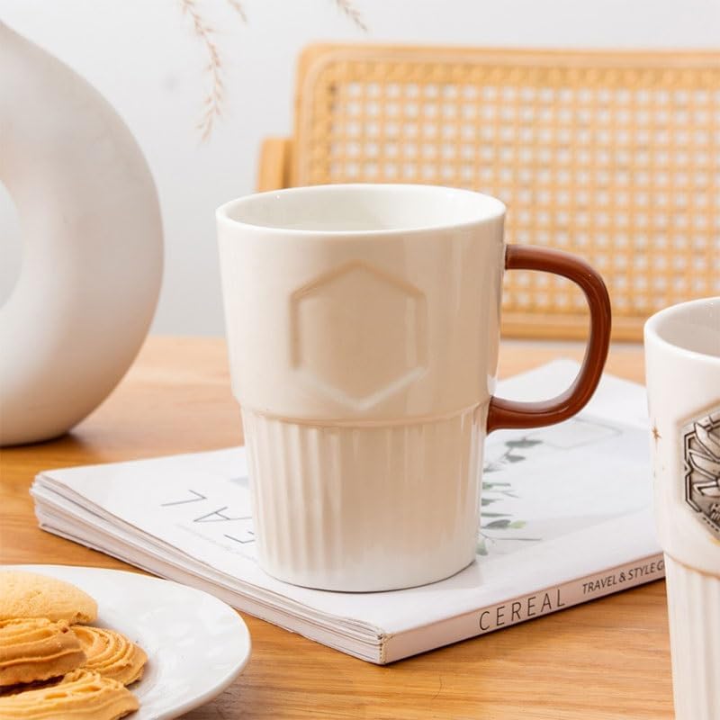 White Ceramic Cup Household Dinner Gatherings Coffee Milk Breakfast Water Cups