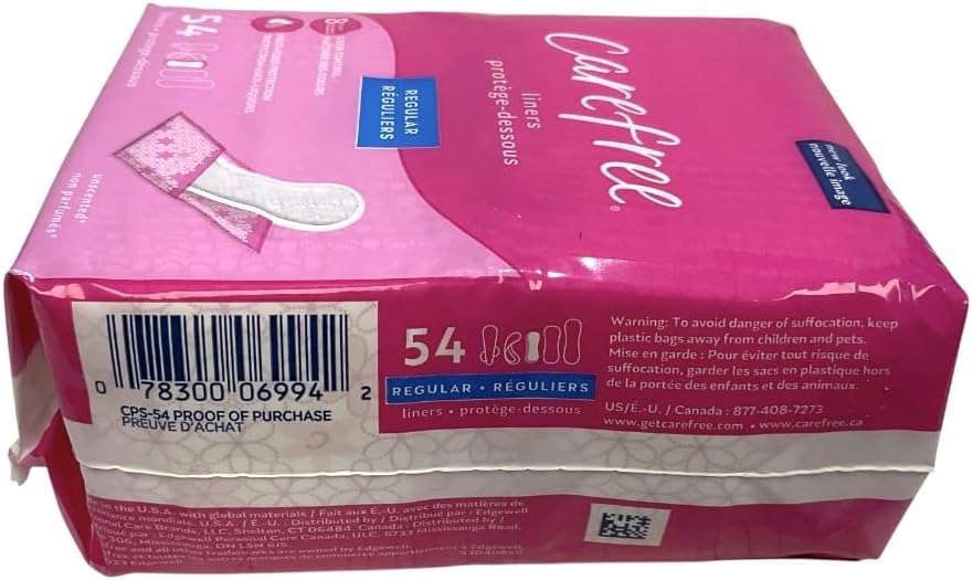 Carefree Carefree Original Regular Unscented,54-Count