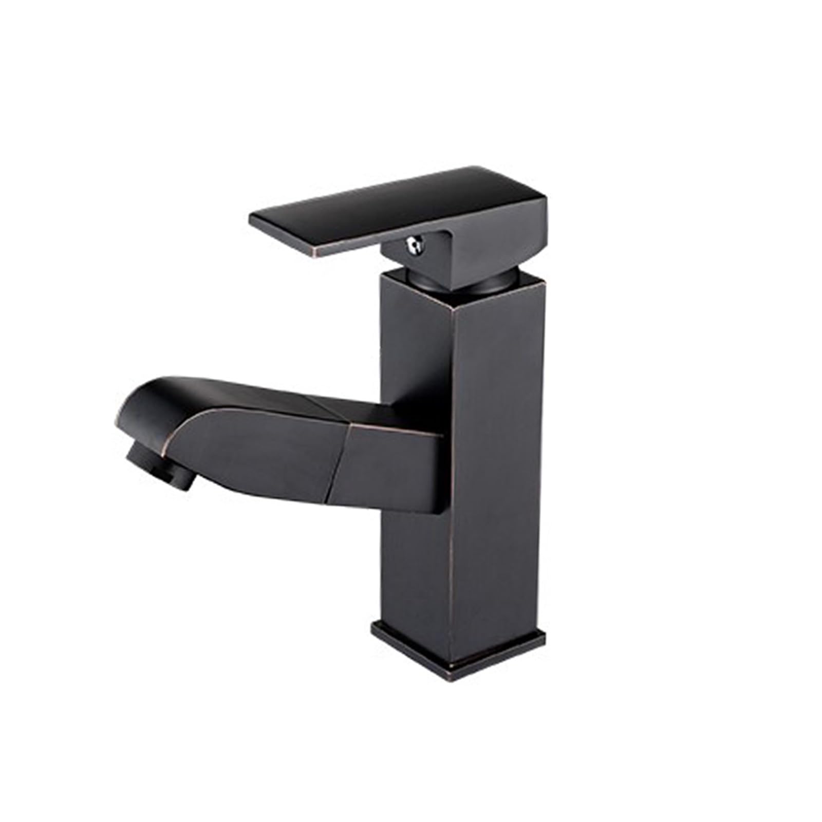 Robinet de lavabo mitigeur noir extractible eau chaude et froide pour cuisine et salle de bain